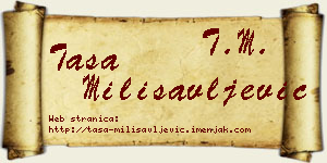 Tasa Milisavljević vizit kartica